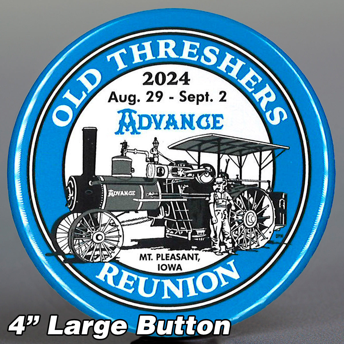 2024 Large Souvenir Button Midwest Old Threshers