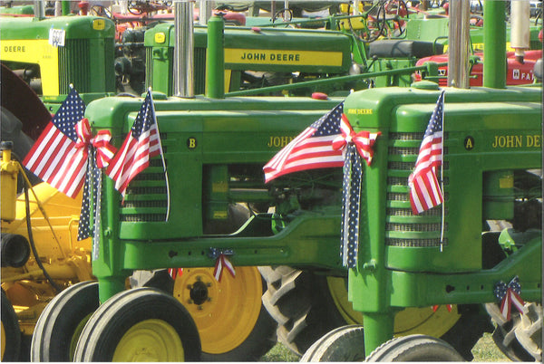 John Deere Tractor Postcard