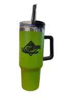 40oz Tumbler with Handle & Straw