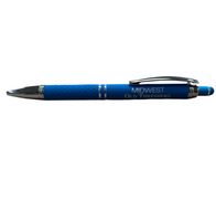 Blue Stylus Click Pen