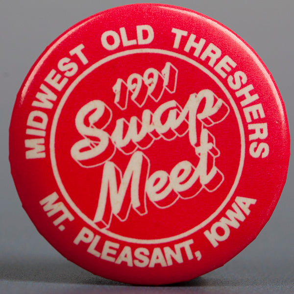 1991 Red Swap Meet Button